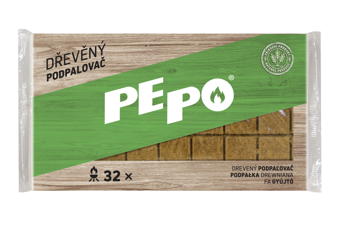 PE-PO dřevěný podpalovač 32 podpalů PEFC - Palivo