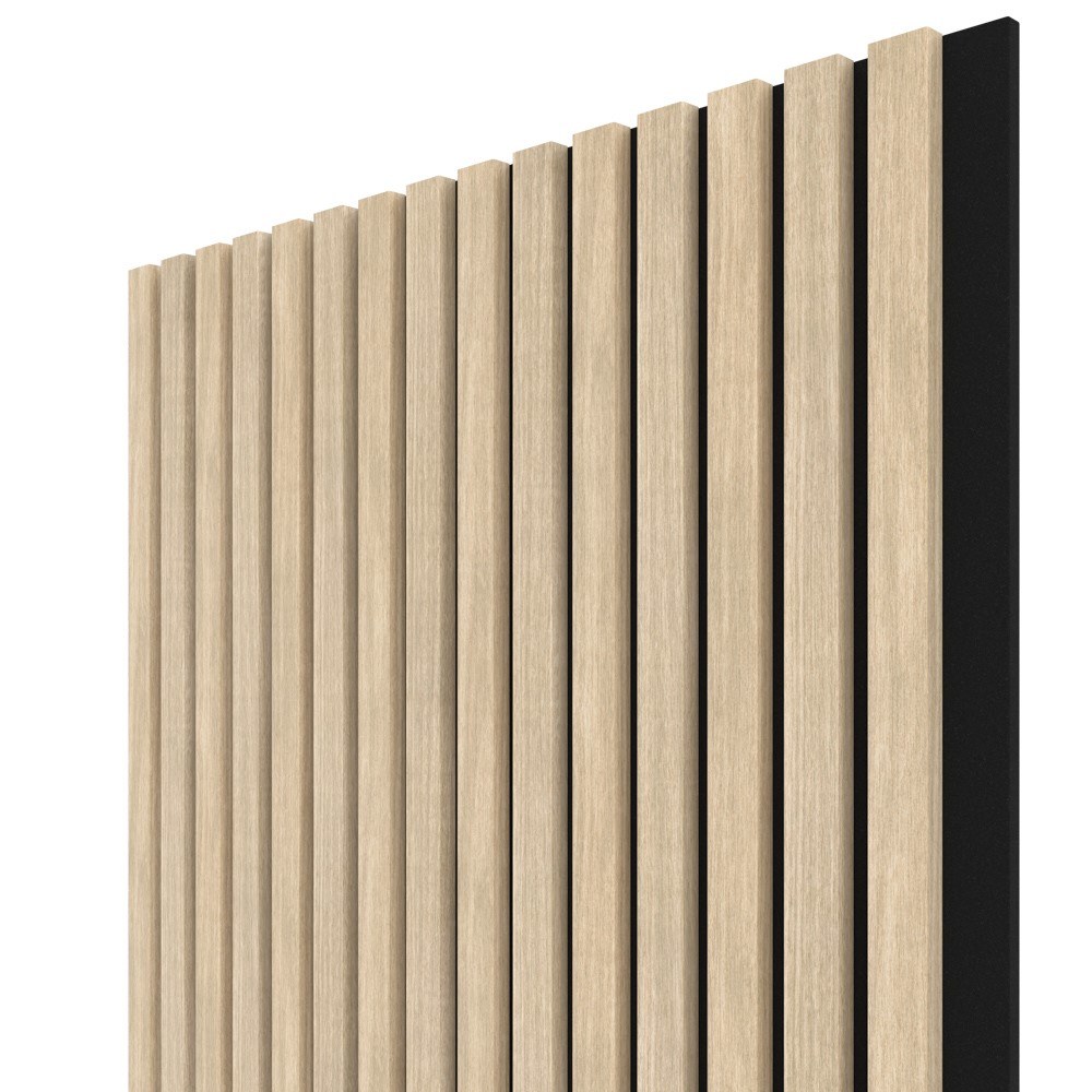 WALL CONCEPT akustický panel Dub šedý, 2750x604x21 mm - Interiér Akustické panely