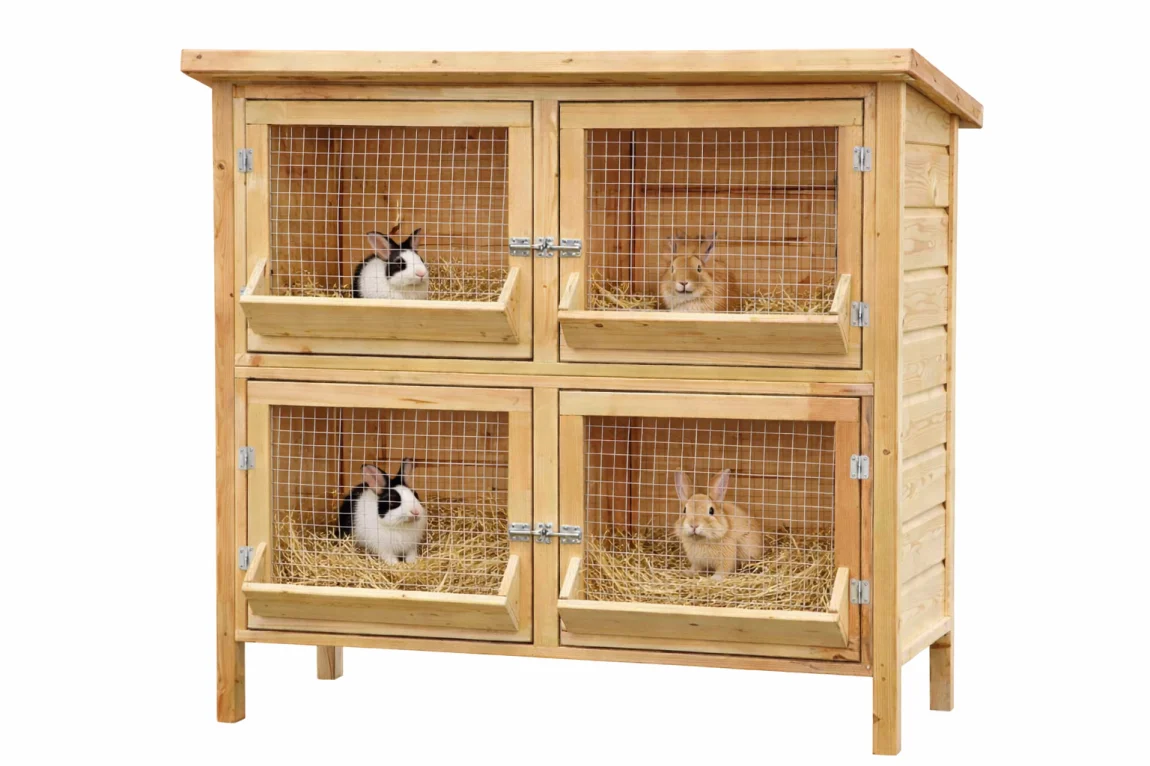 Dřevěná králíkárna - Zahrada