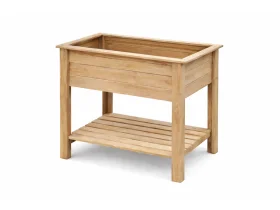 Dřevěný květináčový stůl 2