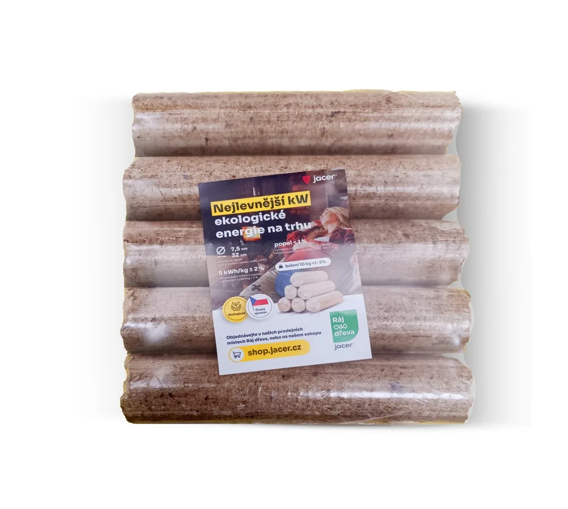 Brikety - válec (10kg/balení) MO